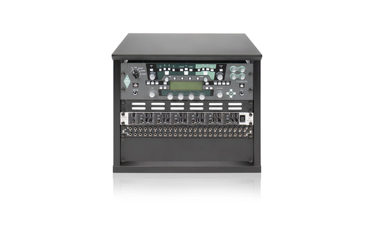 Elite Series Furniture Desktop 8U Studio Rack Black