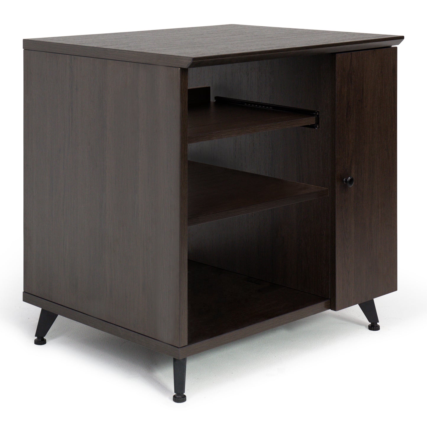 Elite Series Sidecar Rack Cabinet w/ Shelf – Brown