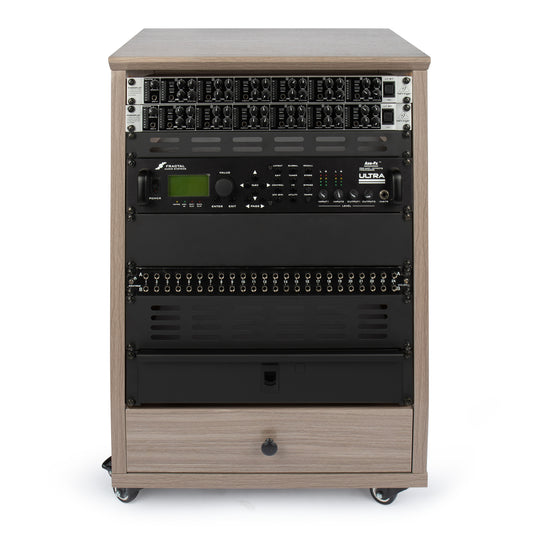 Frameworks Elite Angled Studio Rack - 12U Gray