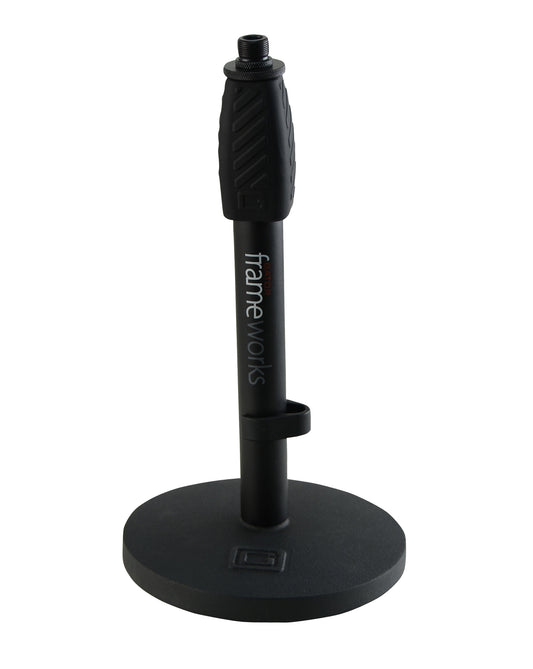 Desktop Mic Stand with Round Base and Twist Clutch