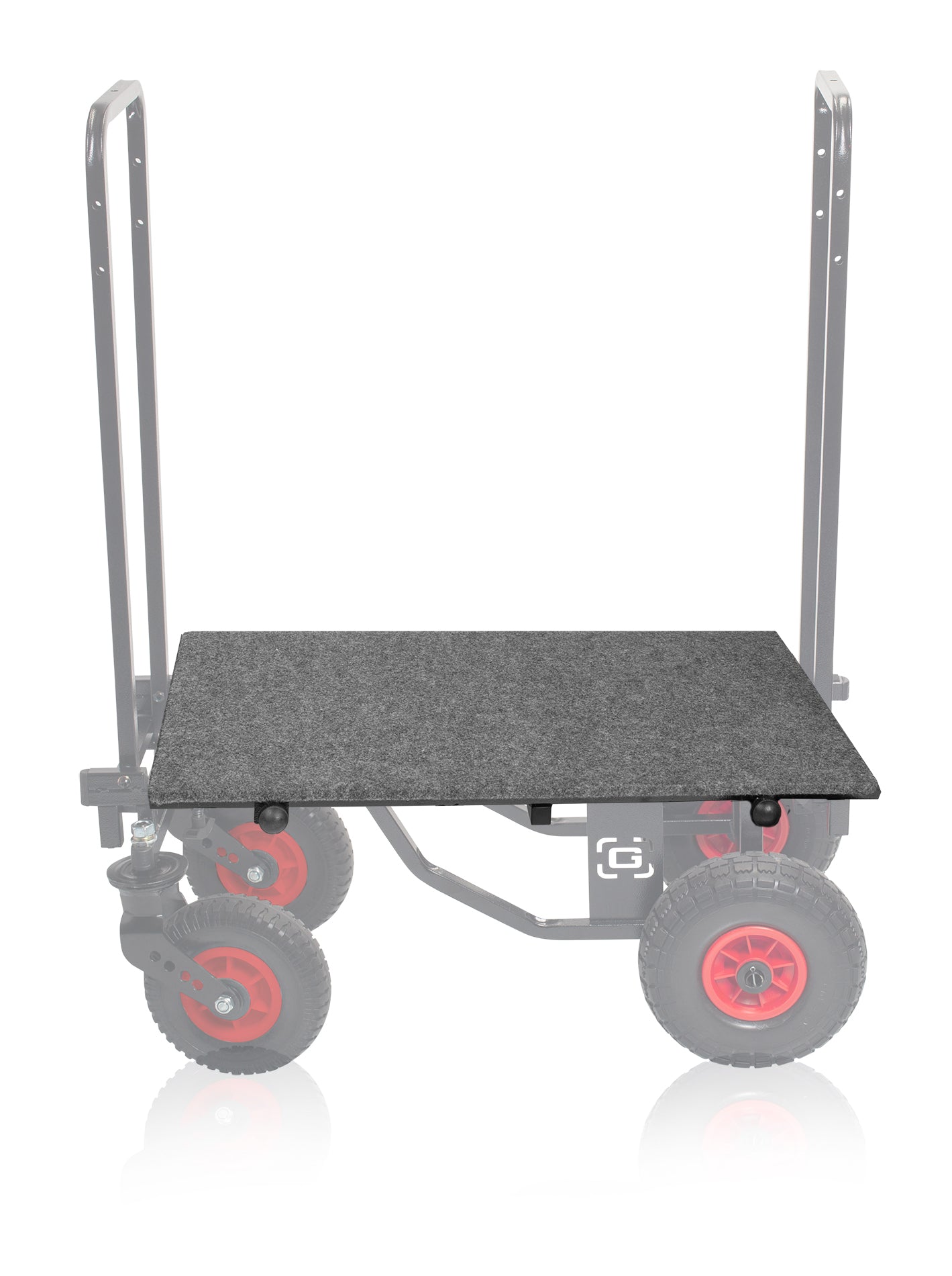 Lower Deck Flat Surface for Utility Carts