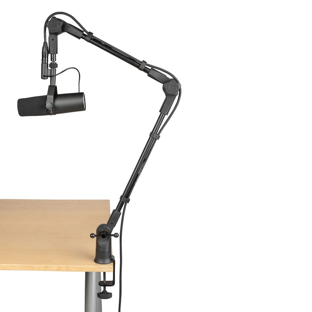 Slim Profile Desktop Mic Stand Boom Arm