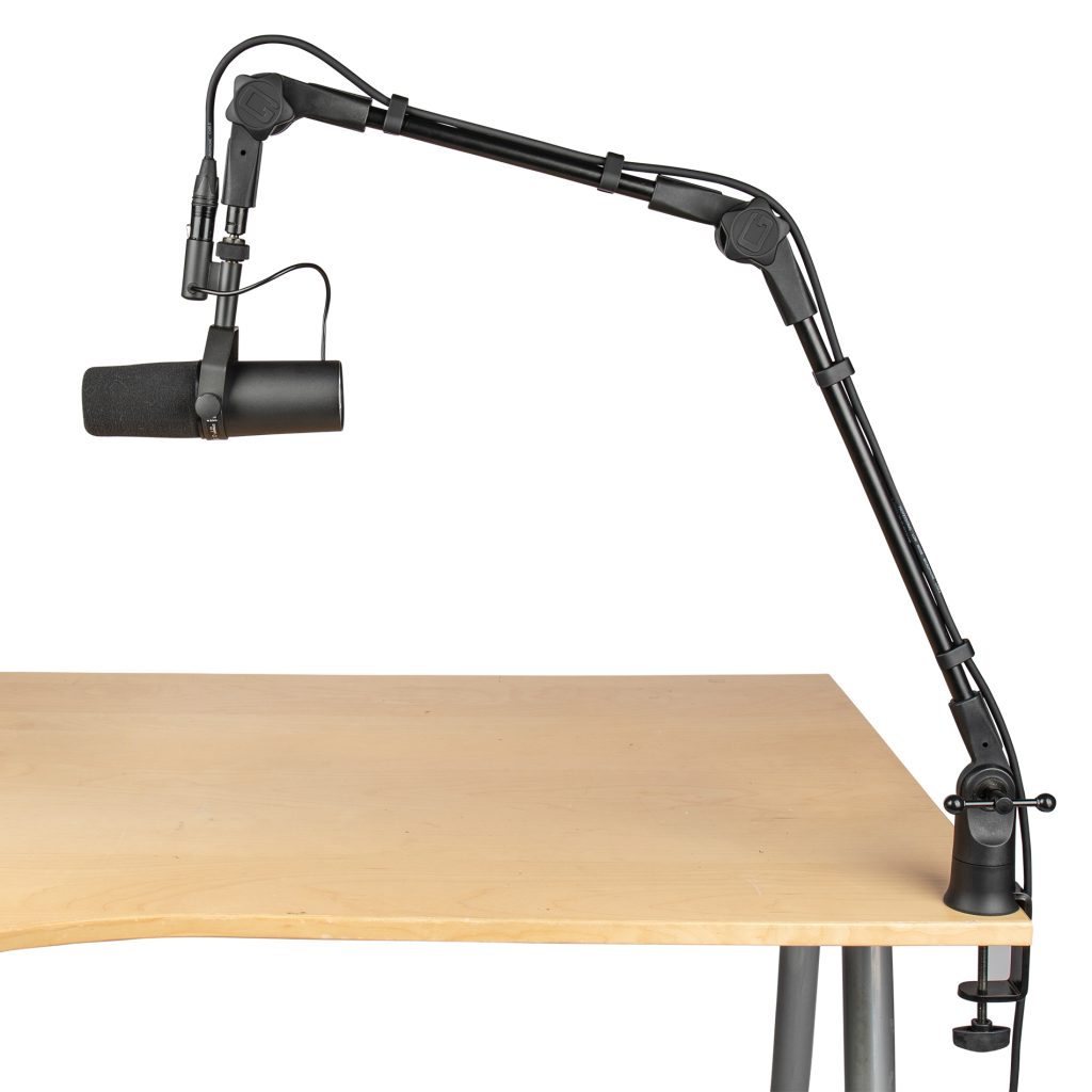 Slim Profile Desktop Mic Stand Boom Arm