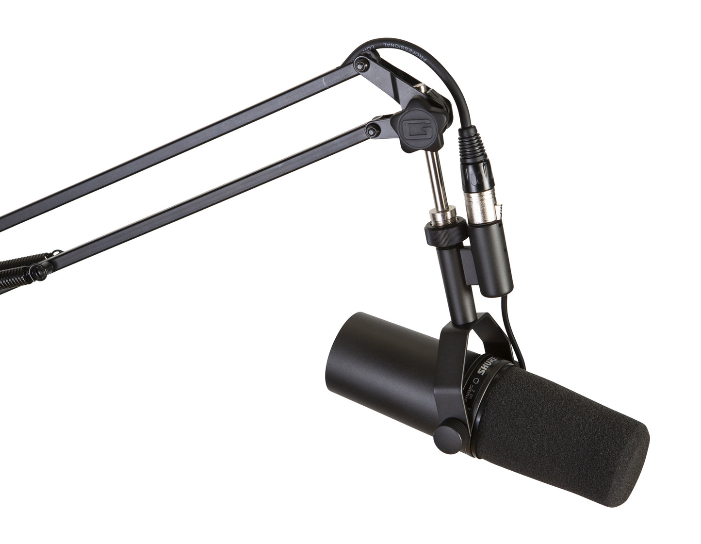 Desk-Mounted Broadcast/Podcast Boom Mic Stand