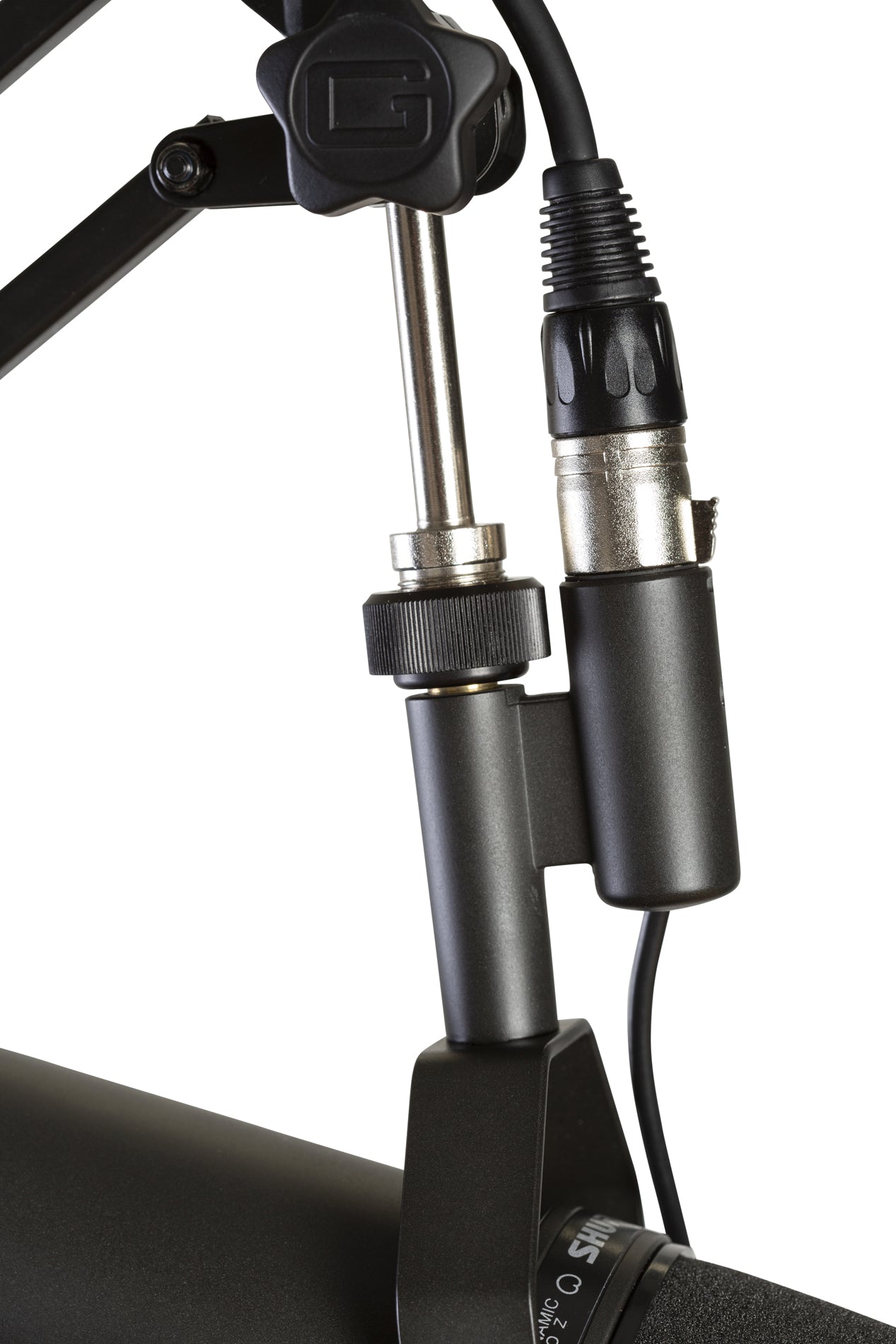 Desk-Mounted Broadcast/Podcast Boom Mic Stand