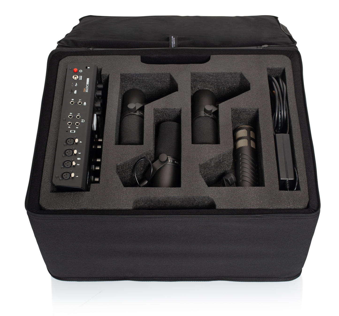 Lightweight Case For Rodecaster Pro & Four Mics