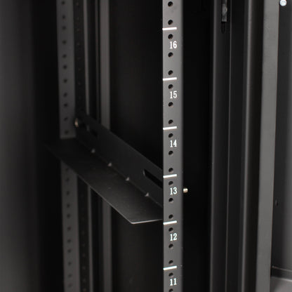 18U 21" Deep Sectional Wall Rack, Metal Door