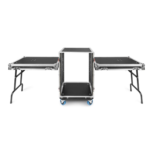 16U Tour Rack with Convertible Table-Top Lids