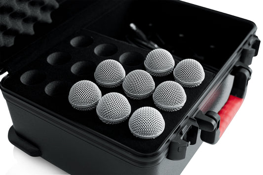 TSA ATA Molded Case w/ Drops for (15) Mics