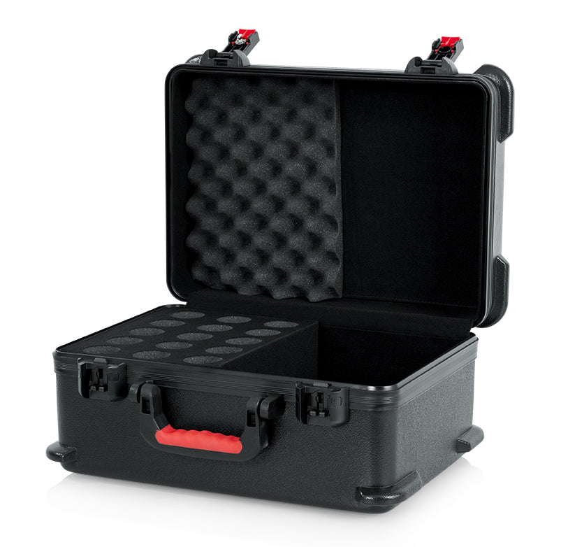 TSA ATA Molded Case w/ Drops for (15) Mics