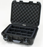 Waterproof case w/ divider system; 15"x10.5"x6.2"