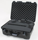 Waterproof case w/ diced foam; 20"x14"x8"