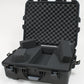 Waterproof case w/ diced foam; 22"x17"x8.2"