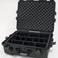 Waterproof case w/ divider system; 22"x17"x8.2"