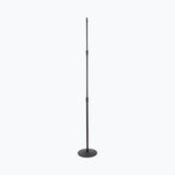 Production-Grade Three-Section Mic Stand with 12" Round Base