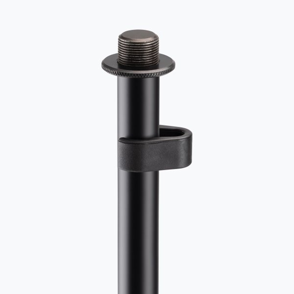 Production-Grade Three-Section Mic Stand with 12" Round Base
