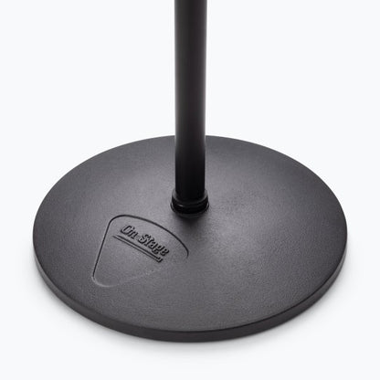 Production-Grade Three-Section Mic Stand with 12" Round Base