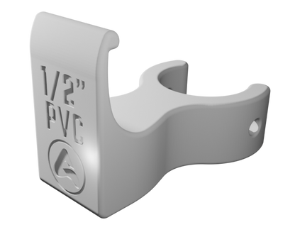 Vinyl Siding to Vertical Open Pipe Clips for PVC
