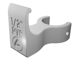 Vinyl Siding to Vertical Open Pipe Clips for PVC