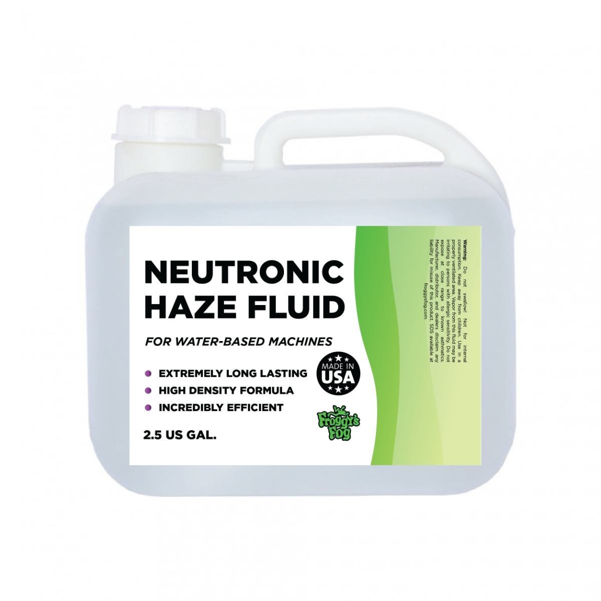 Froggy's Neutronic Haze Fluid - 2.5 Gallon (New)