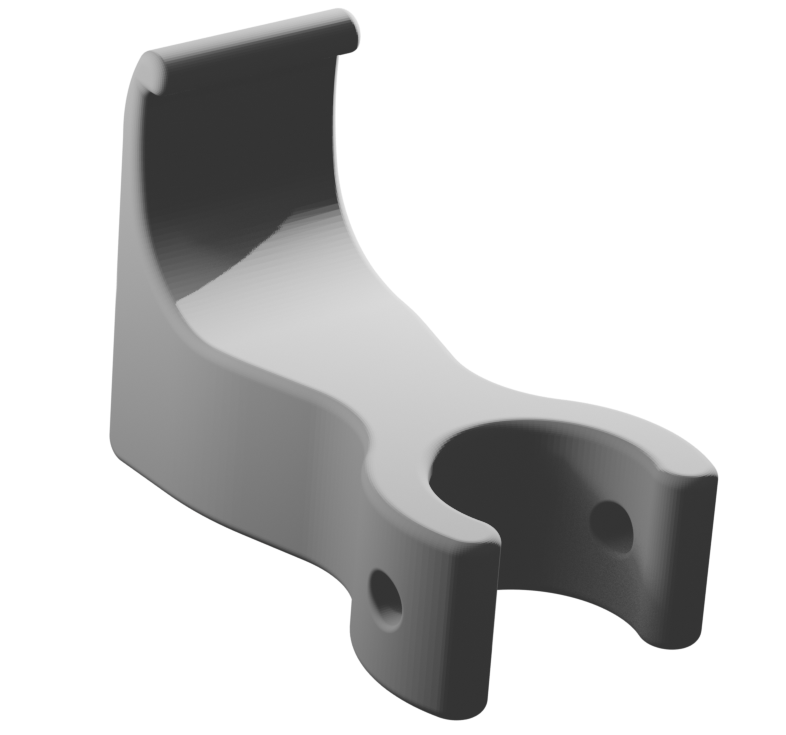 Vinyl Siding to Vertical Open Pipe Clips for PVC