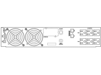 SCV-15001 UPS On Line Rack Mount 1500VA