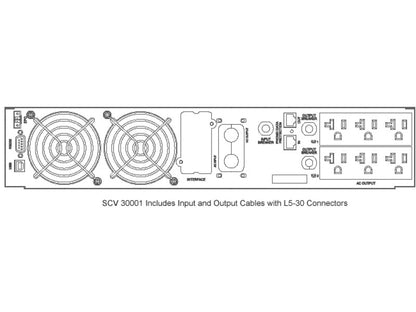 SCV-30001 UPS On Line Rack Mount 3000VA