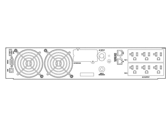 SCV-20001 UPS On Line Rack Mount 2000VA