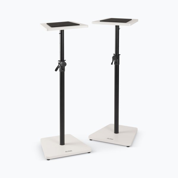 Wood Studio Monitor Stands (White, Pair)