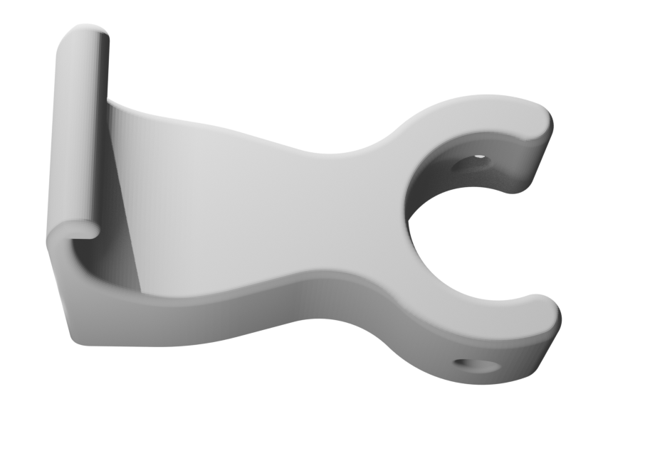 Vinyl Siding to Vertical Open Pipe Clips for PVC