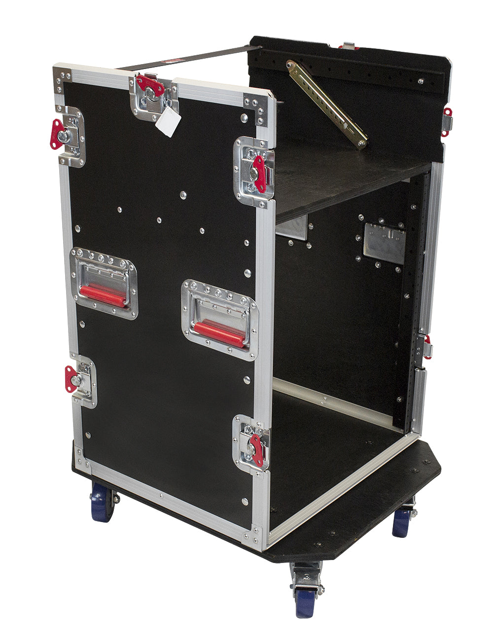 10U Top, 12U Side Audio Road Rack Case