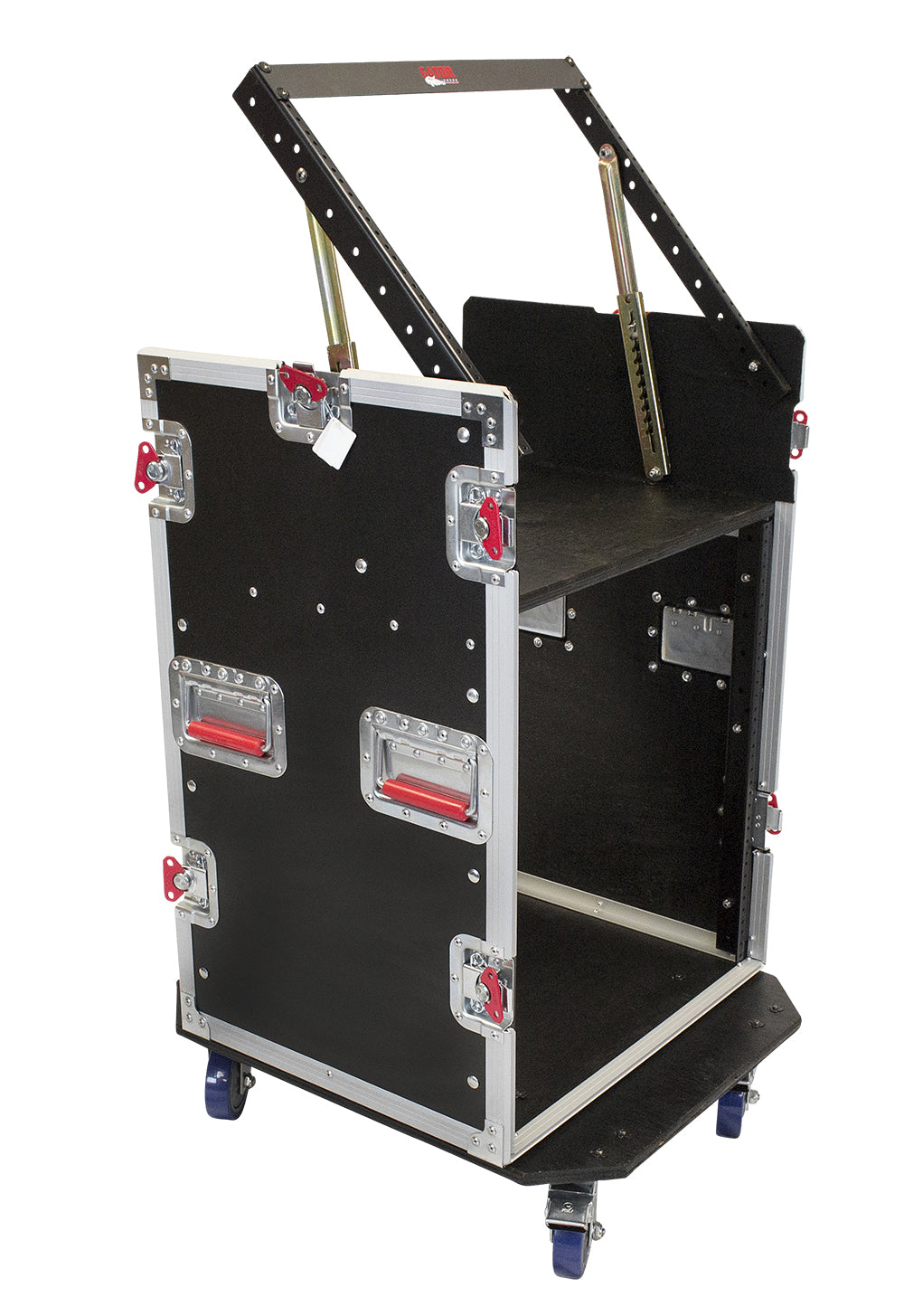 10U Top, 12U Side Audio Road Rack Case