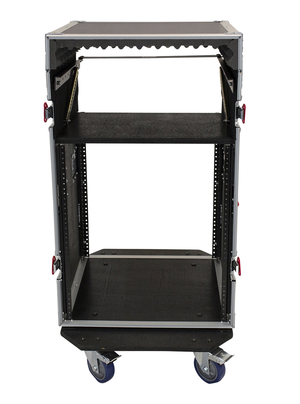 10U Top, 12U Side Audio Road Rack Case