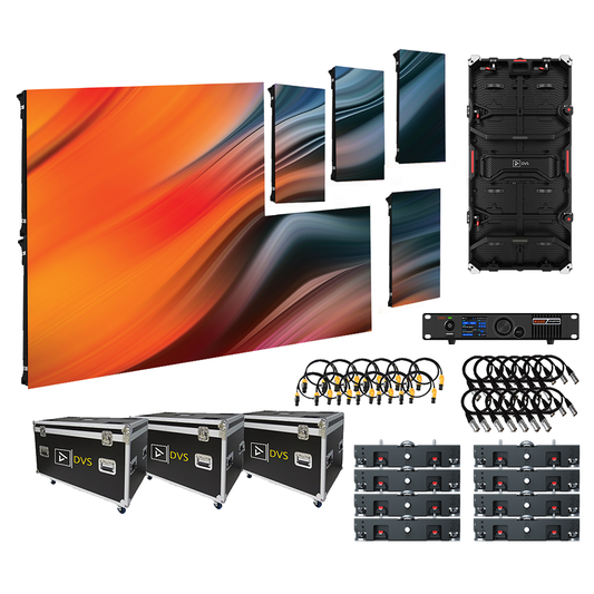 Vizra-3X 13-FT X 7-FT 3.9MM LED Video Wall System Package (NovaStar)