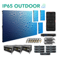 Vizra-3XIP 12-FT X 7-FT 3.9MM IP65 Outdoor LED Video Wall System Package (NovaStar)