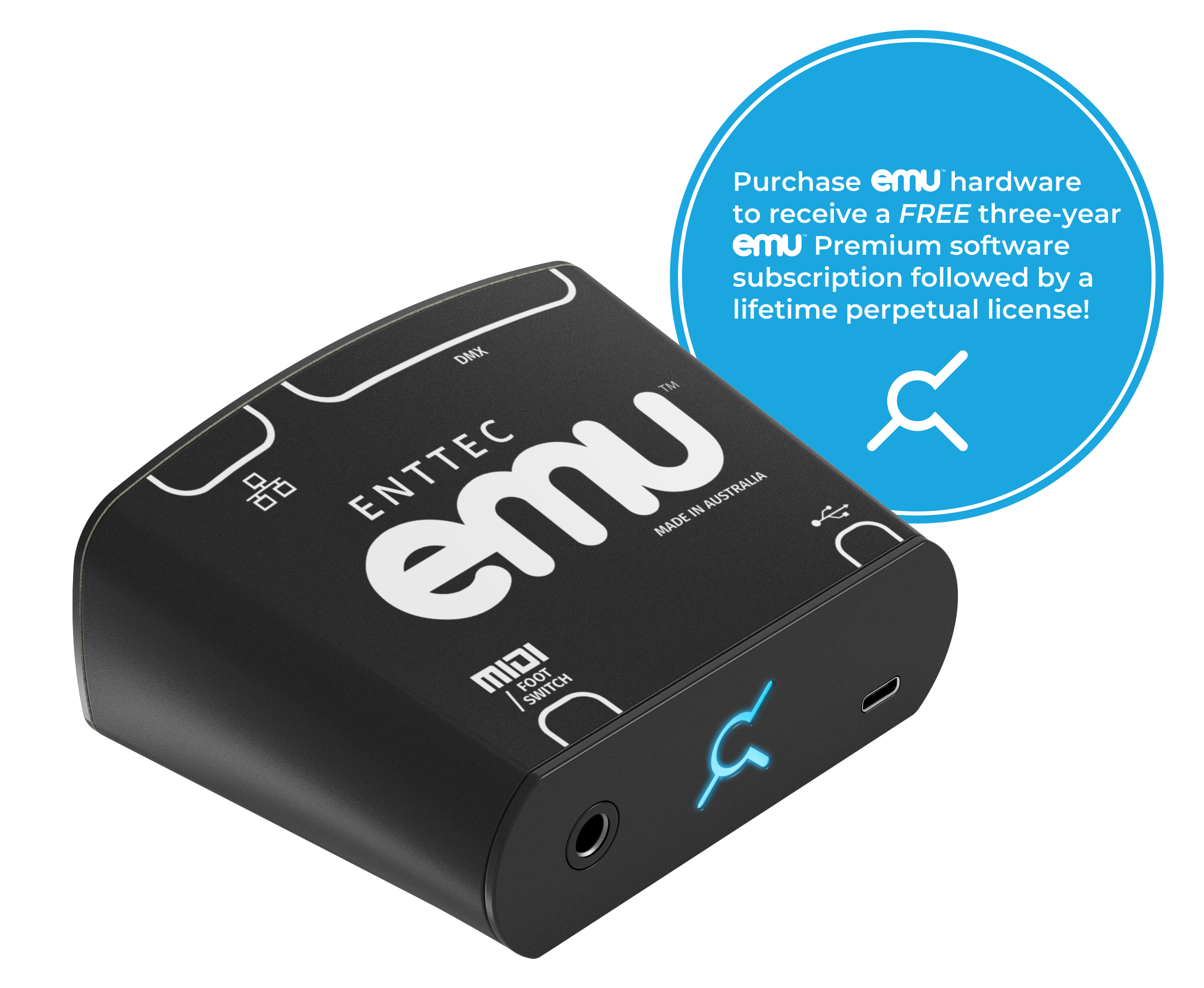 ENTTEC EMU Hardware Interface – Above AVL