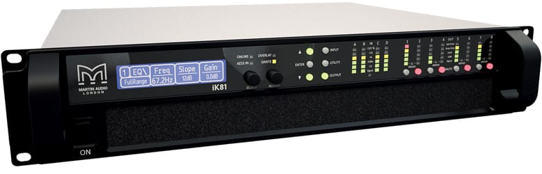 iKON iK81 DANTE 8-Channel Power Amplifier with 4x8 DSP Front-End