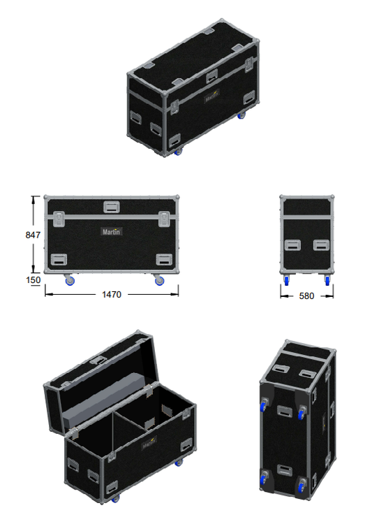 Flightcase for MAC Ultra Performance or Wash without SIP inserts