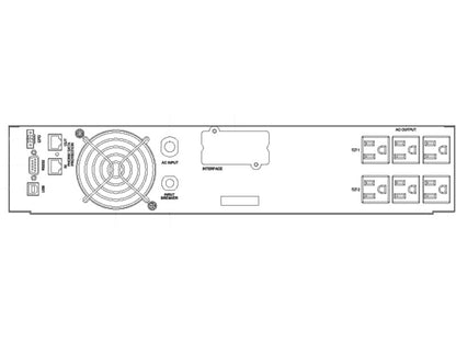 SCV-10001 UPS On Line Rack Mount 1000VA