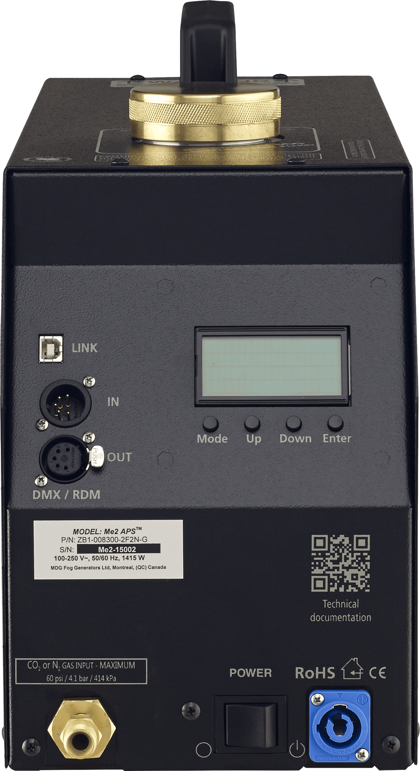 Me2, dual high output fog generator