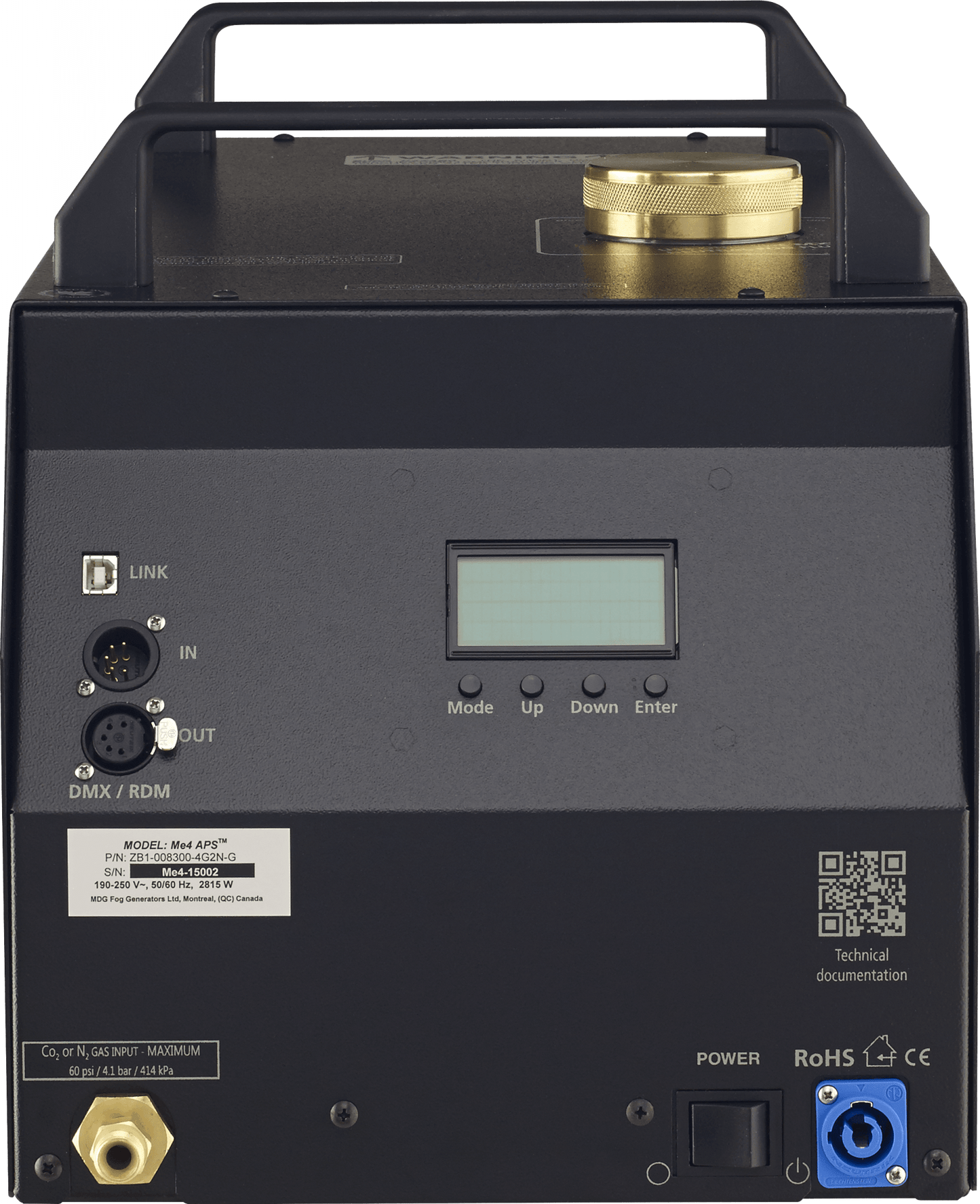 Me4, quad high output fog generator