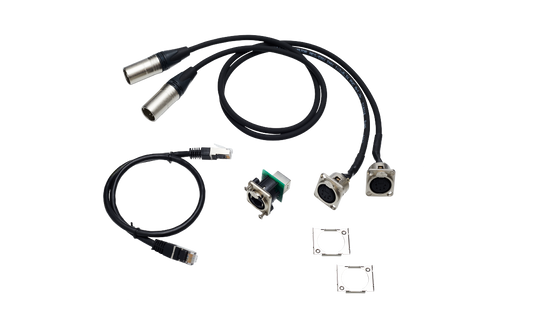 Adapter cable set for 2Port Node 5-pin XLR rack mount kit