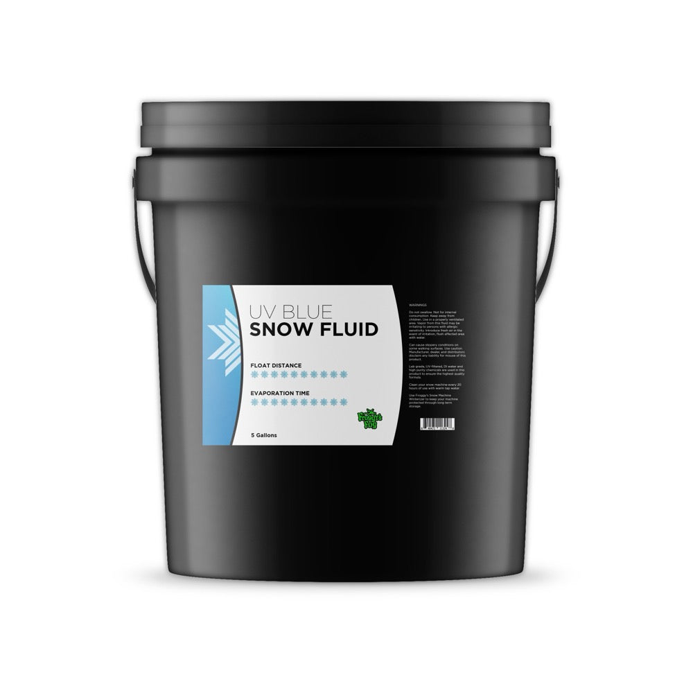 Froggy's Blue UV Snow Fluid - 5 Gallon (New)