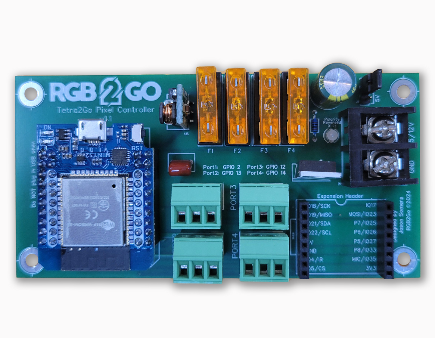 Tetra2Go 4-Port Wi-Fi Pixel Controller