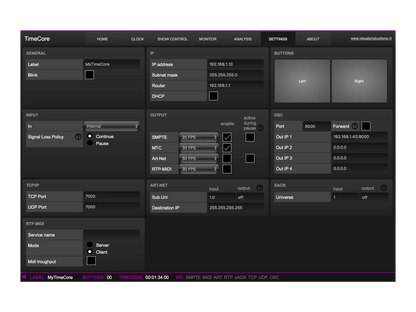 Timecore SMPTE Converter & Display