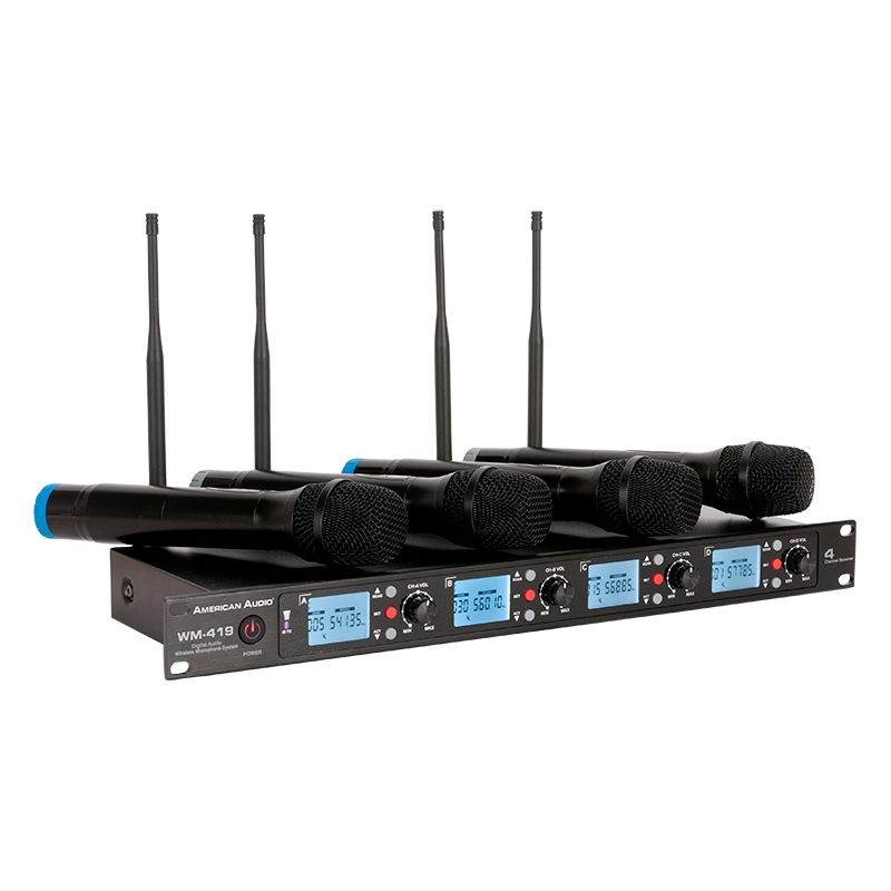 WM-419 4-channel Wireless UHF Microphone System