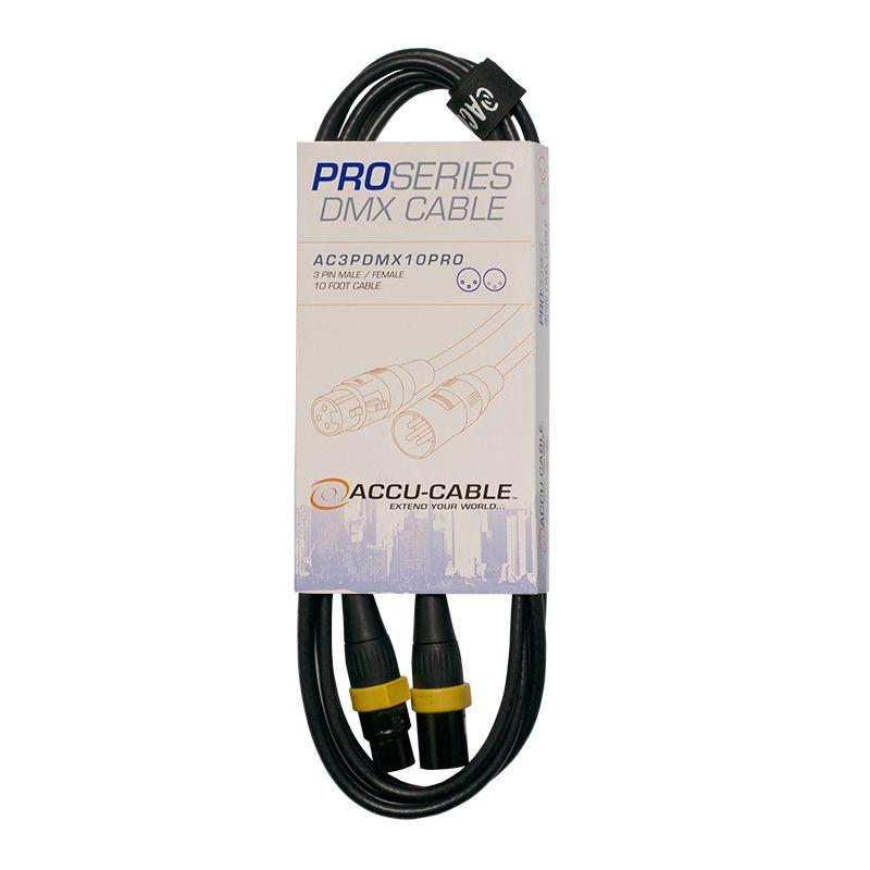 Accu-Cable 3ft Pro Series 3-Pin DMX Cable – AC3PDMX3PRO