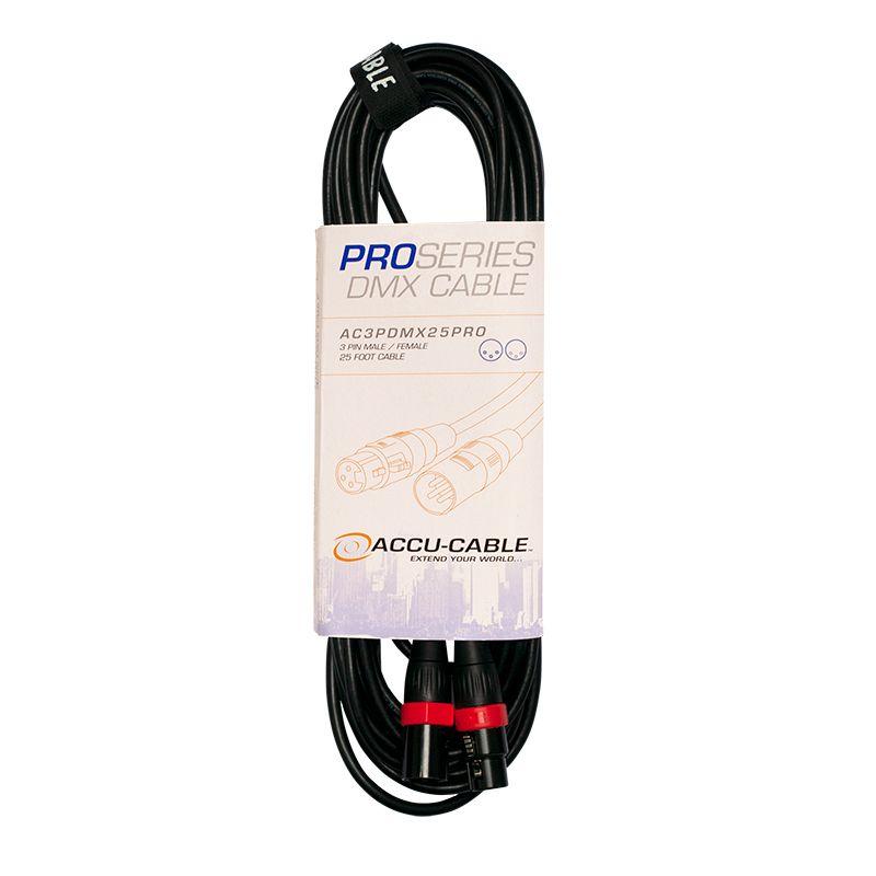 Accu-Cable 3ft Pro Series 3-Pin DMX Cable – AC3PDMX3PRO