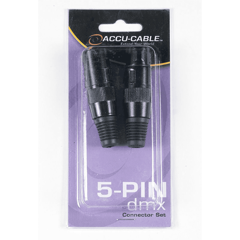 Accu-Cable 5-Pin DMX Connector Set – ACXLR5PSET