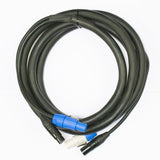 Accu-Cable 25ft 5-Pin DMX + Locking Power Cable - AC5PPCON25